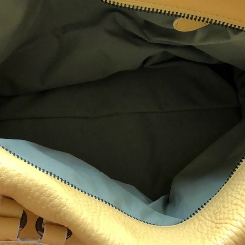 Cole Haan yellow village satchel bag